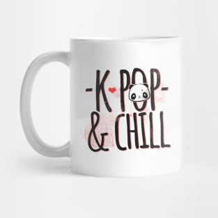 'K-Pop And Chill Panda Bear' Funny Panda Gift Mug